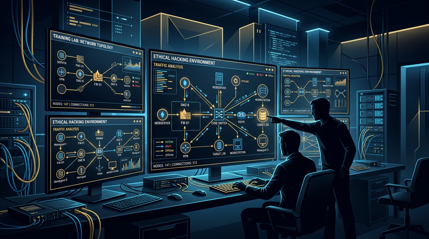 Схема сети: узлы и соединения